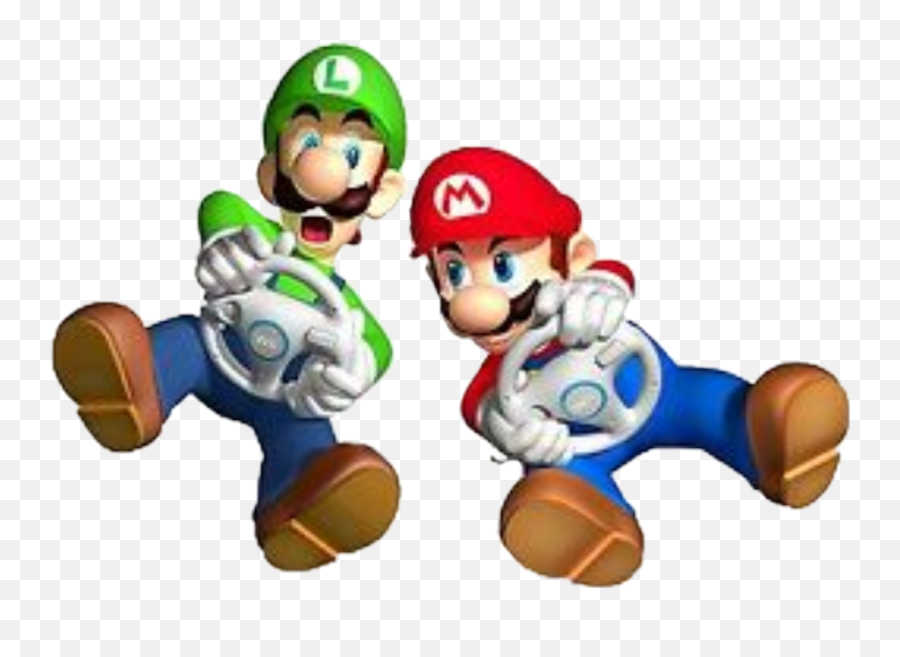 Freetoedit Mariokart Mario Luigi Lenkrad Wii Videospiel - Mario Kart Wii Soundtrack Png,Mario And Luigi Transparent