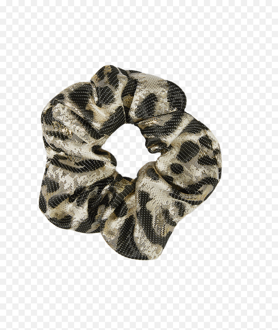 Leopard Metallic Scrunchie - Scarf Png,Scrunchie Png
