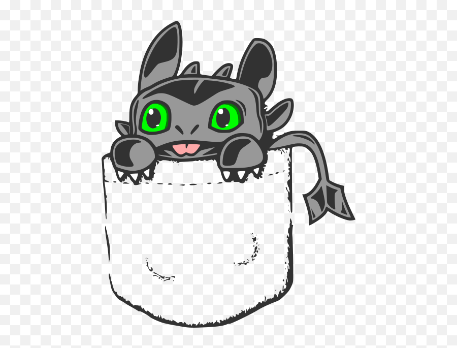 Geeksvgs Toothless In Pocket - Pocket Toothless Sticker Png,Toothless Png