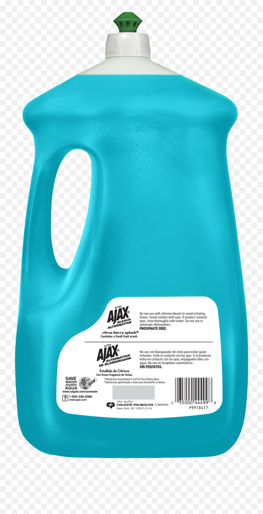 Soap Png - Ajax Ultra Triple Action Liquid Dish Soap Bleach Bottle,Bleach Transparent Background