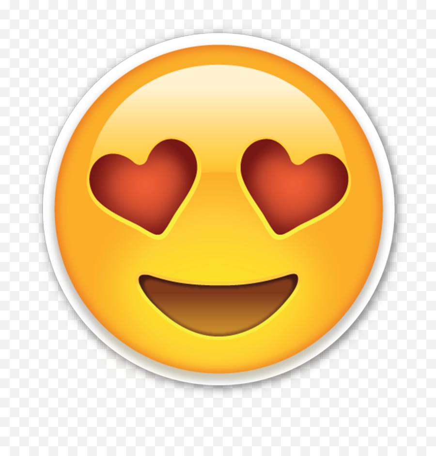 Emoji Png Transparent Images All - Smiling Face With Heart Shaped Eyes Emoji,Happy Face Transparent Background