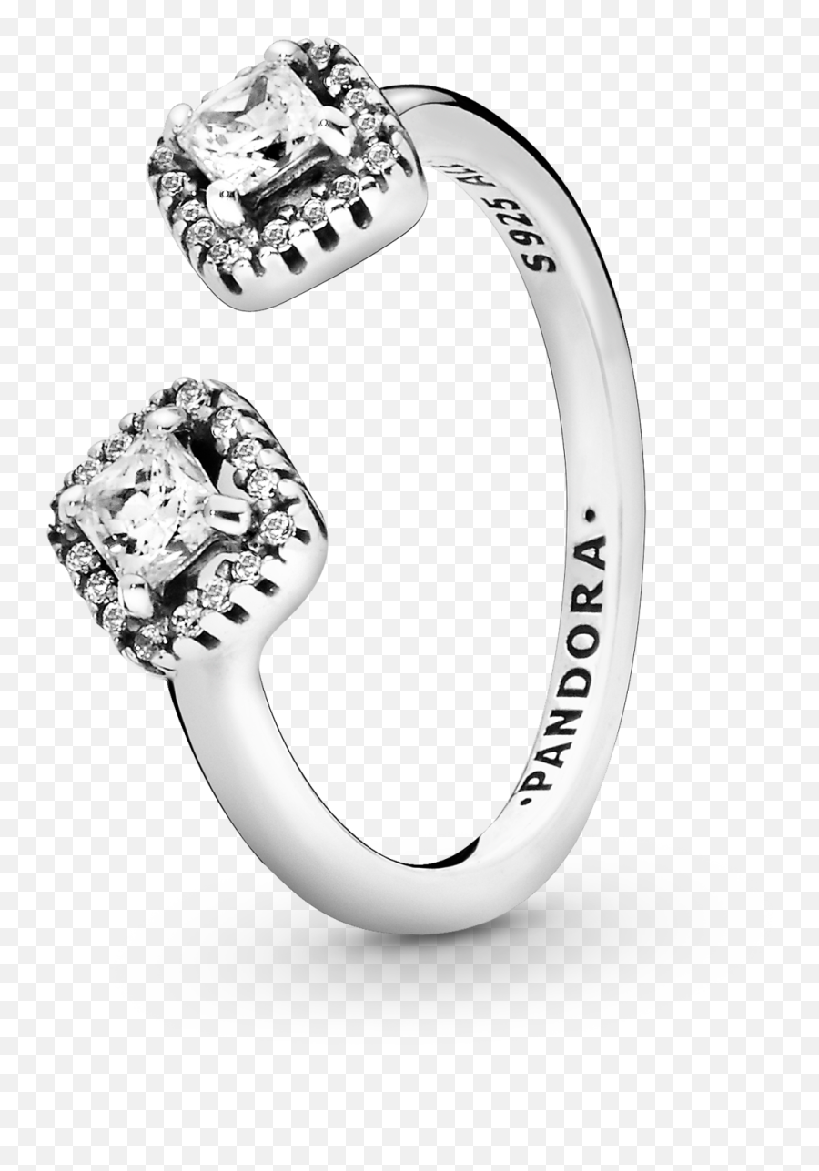 Square Sparkle Open Ring - Dámské Prsteny Pandora Png,Diamond Sparkle Png
