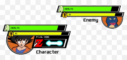 Design Of The Health And Ki Bars - Hp Dragon Ball png