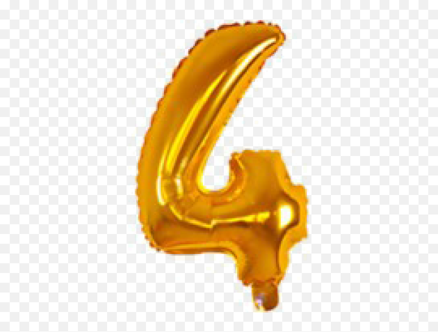 Air Filled 31 Cm Gold Foil Balloon 4 1ct - 16 Png,Gold Foil Png