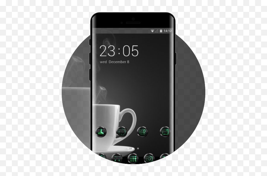 App Insights Black Theme Coffee Steam Cup Wallpaper Apptopia - Android Png,Coffee Steam Png