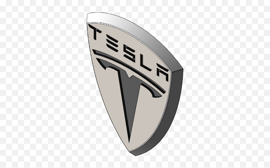 Tesla Logo 3d Cad Model Library Grabcad - Emblem Png,Tesla Logo Png