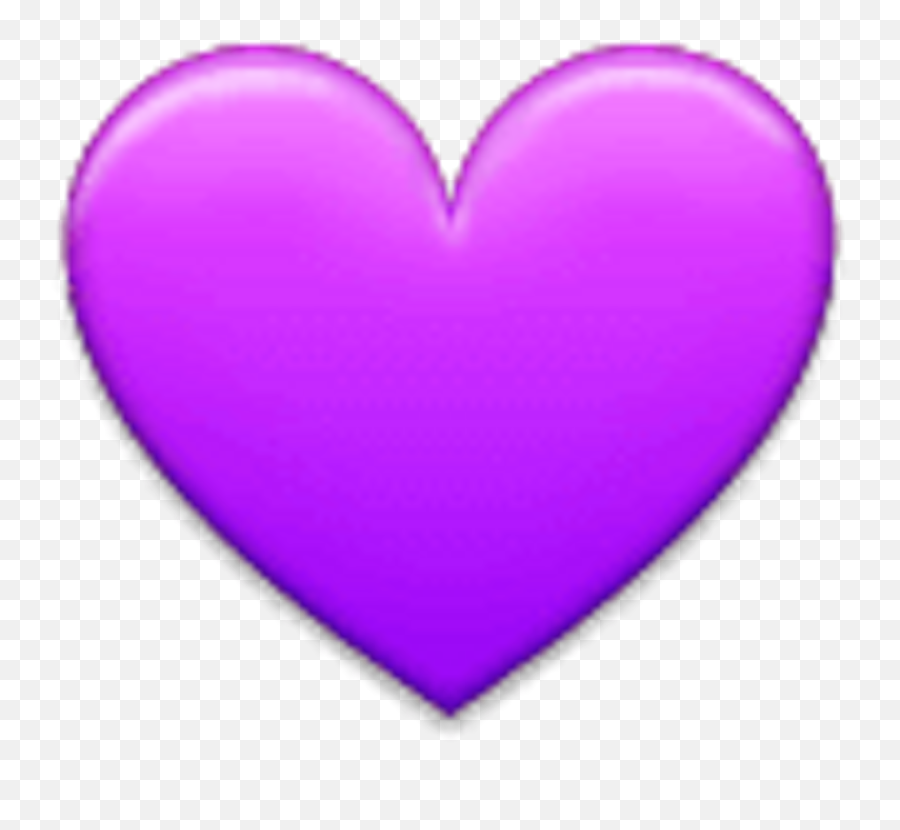 Purple Heart Emoji Png - Purple Heart No Background,Emoji Hearts Transparent