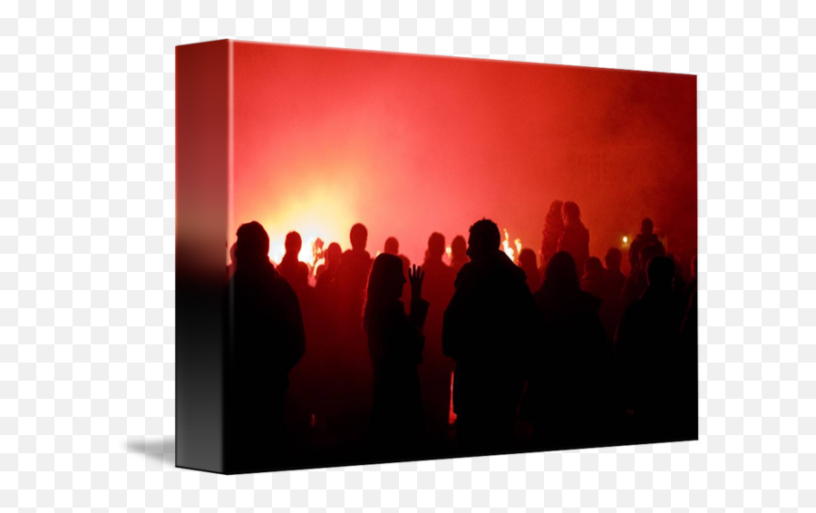 Crowd Red Silhouette By Jonny White - Crowd Png,Crowd Silhouette Png