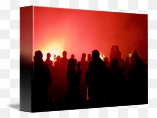 Crowd Red Silhouette By Jonny White - png