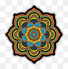 Sacred Geometry Mandala V4 Bumper Stickers - Mandalas Para Cuadros png