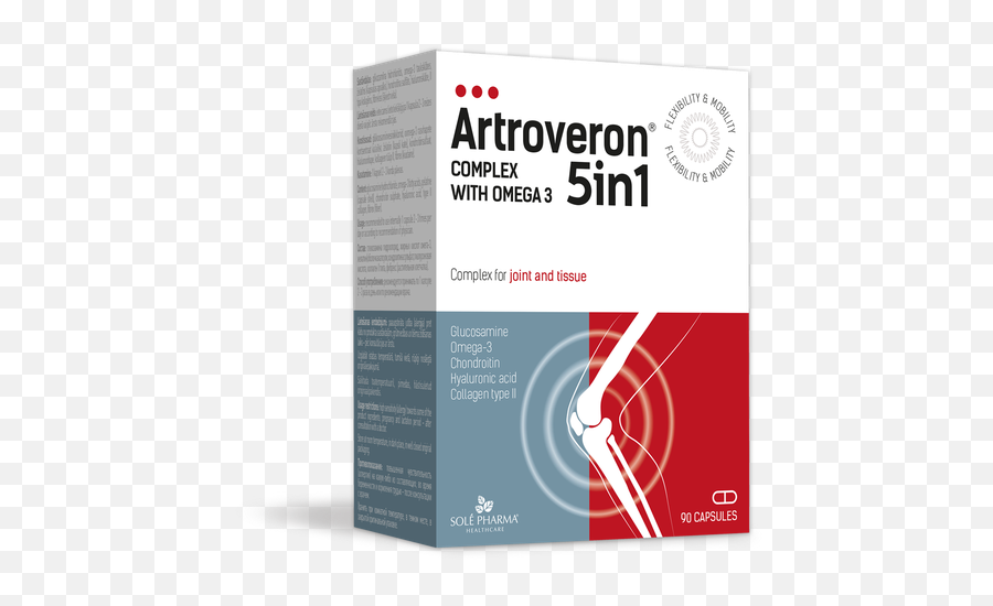 Artroveron 5in1 With Omega - 3 Solepharmcom Artroveron 5 In 1 Png,Joint Png