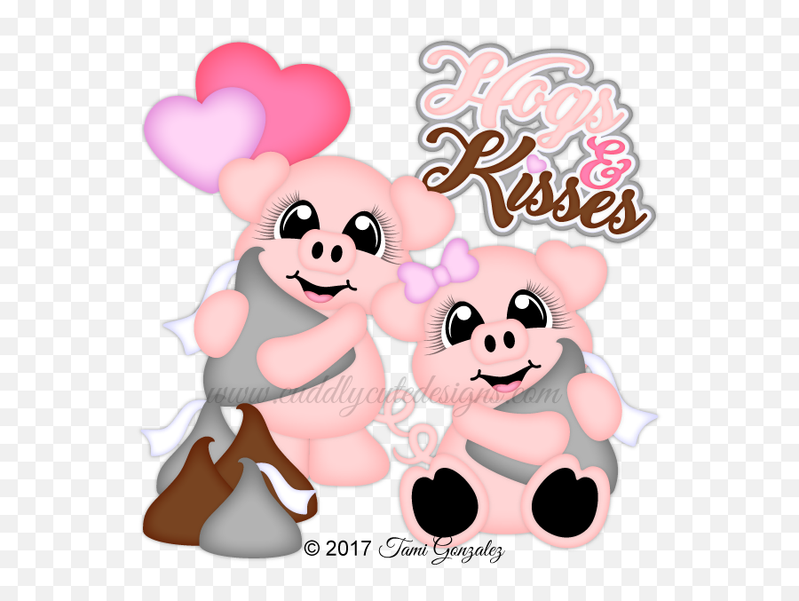 Hogs And Kisses - Hogs N Kisses Clipart 600x600 Png Clip Art,Kisses Png