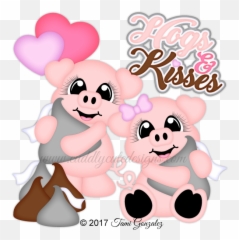 Hogs And Kisses - Hogs N Kisses Clipart 600x600 Png Clip Art,Kisses Png