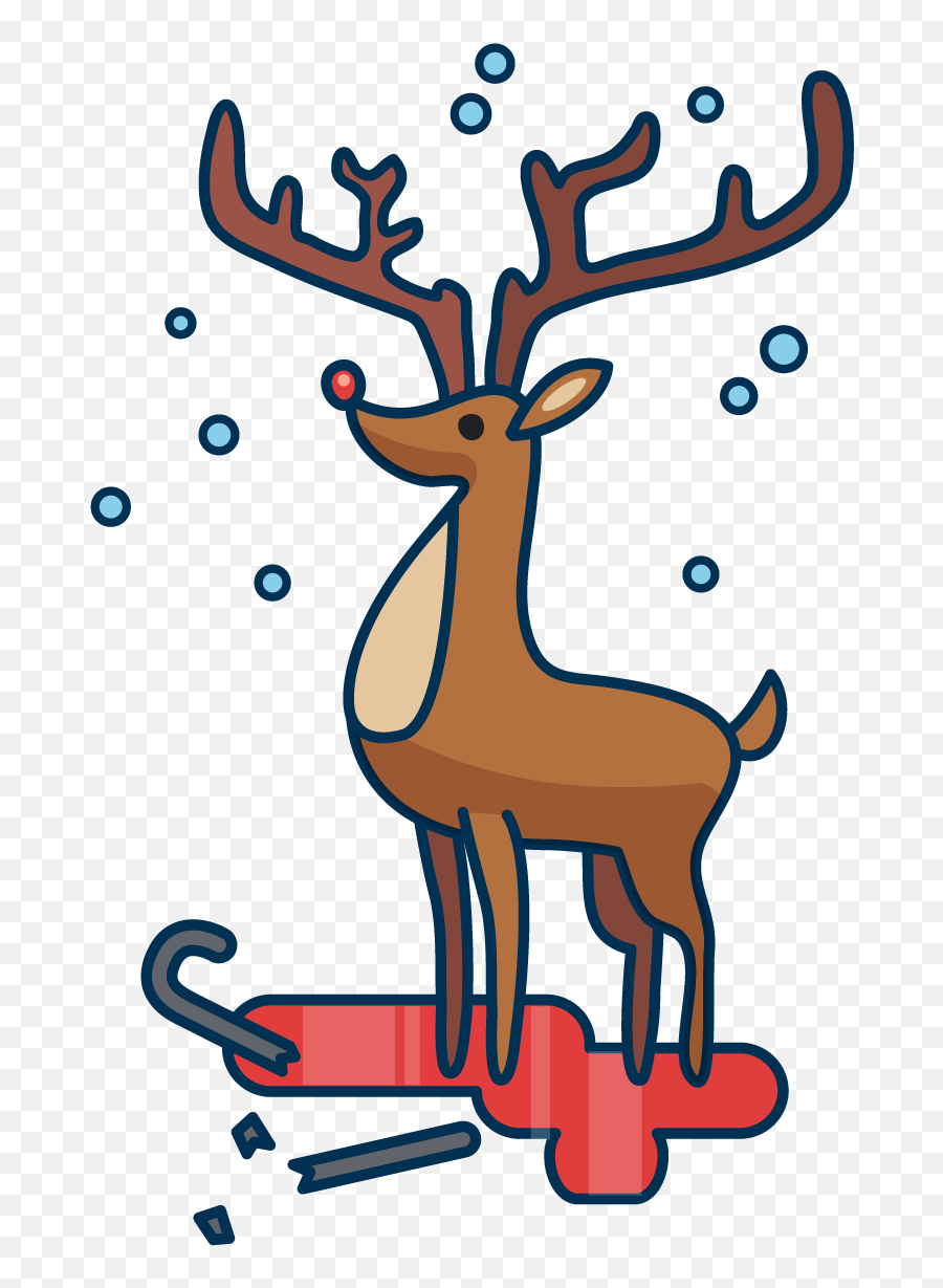 Foot Clipart Reindeer - Christmas Day Png Download Full Clip Art,Reindeer Png