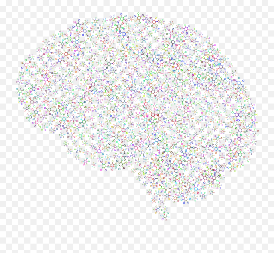Lineglittermolecular Brain Png Clipart - Royalty Free Svg Abstract Transparent Brain Art,Brain Png