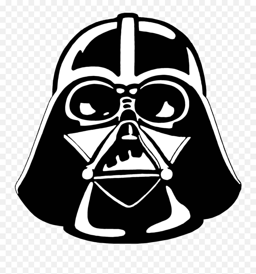 Darth Vader Stencil Star Wars Clipart - Darth Vader Clip Art Png,Darth Vader Transparent Background
