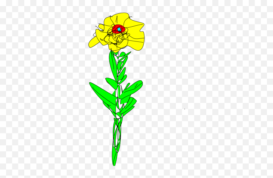 Free Clip Art Simple Yellow Flower 2 By Gurdonark - Illustration Png,Yellow Flower Transparent