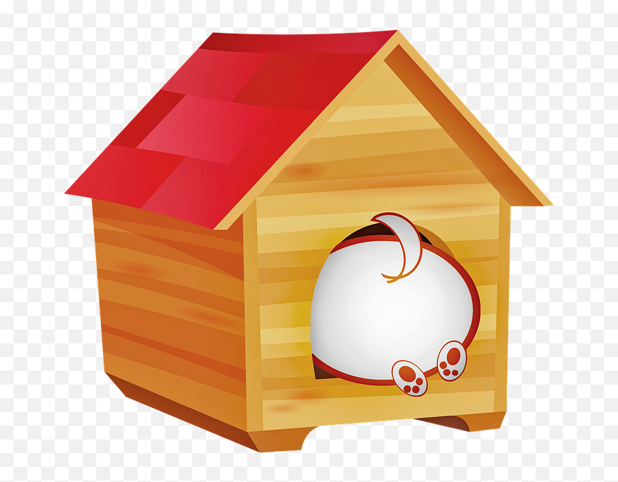Transparent Dog In Doghouse Clipart - Dogs House Png,House Transparent