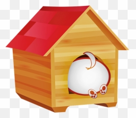 Transparent Dog In Doghouse Clipart - Dogs House Png