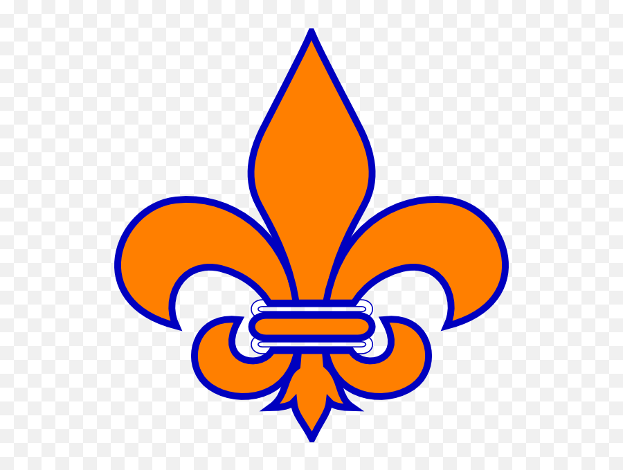 Blue And Orange Fleur De Lis - Santa Teresa High School Png,Fleur De Lis Png