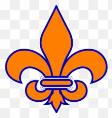 Blue And Orange Fleur De Lis - Santa Teresa High School Png,Fleur De Lis Png
