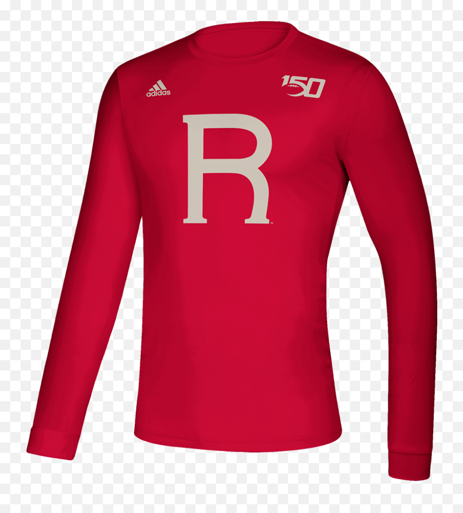 Official Rutgers Online Store Adidas Creator 150 Years T - Shirt Rutgers Team Shop Boonton Football Gray Long Sleeve Shirt Png,Long Sleeve Shirt Png