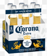 Corona Extra 6 Pack 12 Oz - Corona Extra 6 Pack Png,Corona Beer Png
