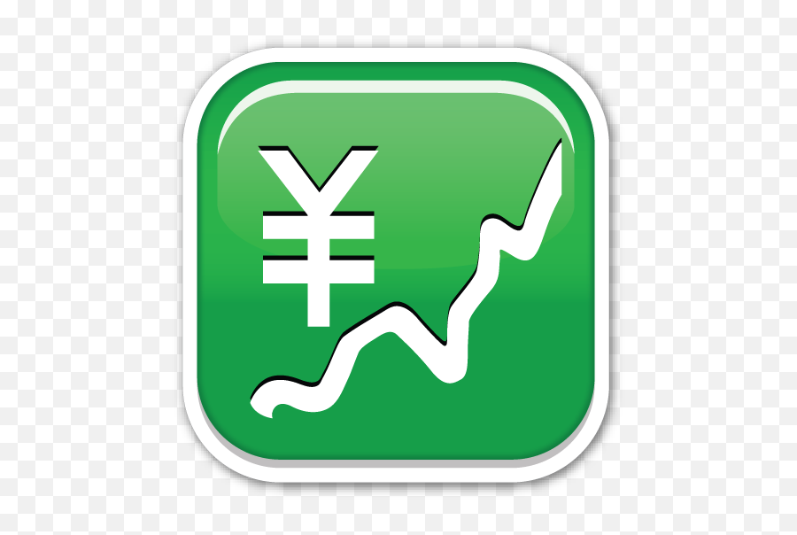 Chart With Upwards Trend And Yen Sign Emojis Emoji - Sagittarius Sign Emoji Transparent Png,Yen Logo