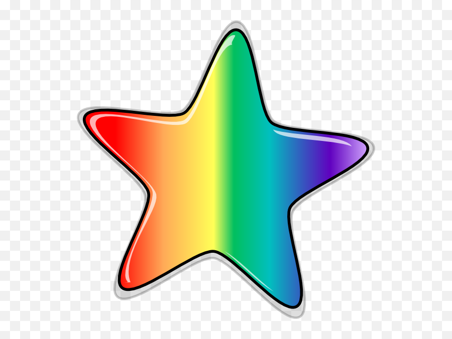 10 Star Cliparts Rainbow Pics To Free Download - Rainbow Star With White Background Png,Transparent Rainbow Png
