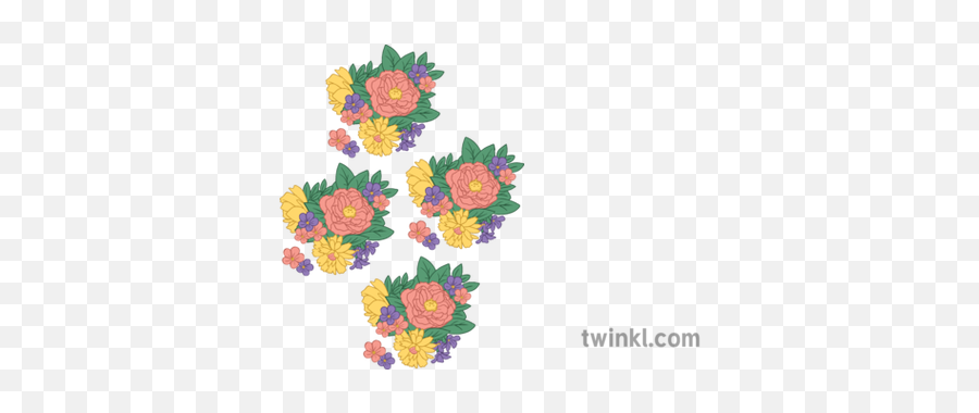 Flower Pattern English Dress Secondary Illustration - Decorative Png,Flower Pattern Transparent