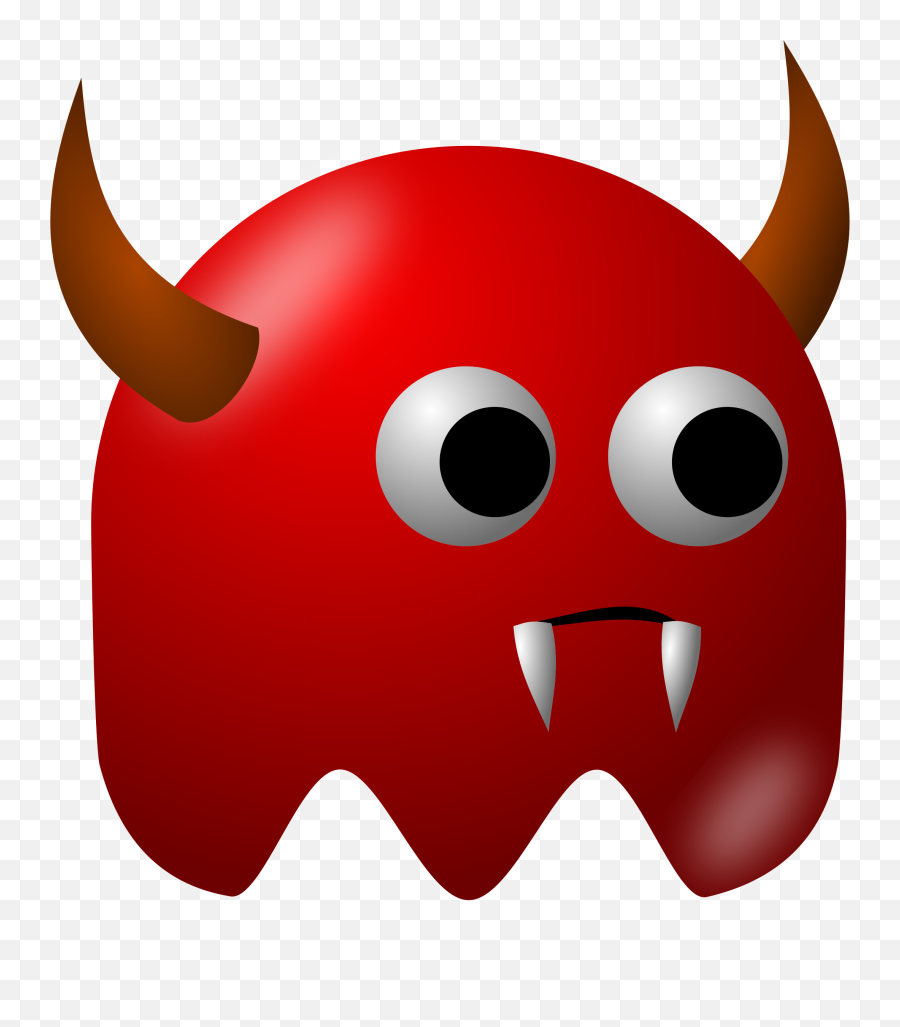 Red Monster Ns By Rduris Pacman Devil - Devil Clip Art Png,Shadow Monster Png