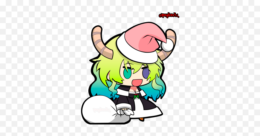 96 Miss Kobayashiu0027s Dragon Maid Art - Art Abyss Page 2 Lucoa Padoru Png,Kanna Kamui Transparent