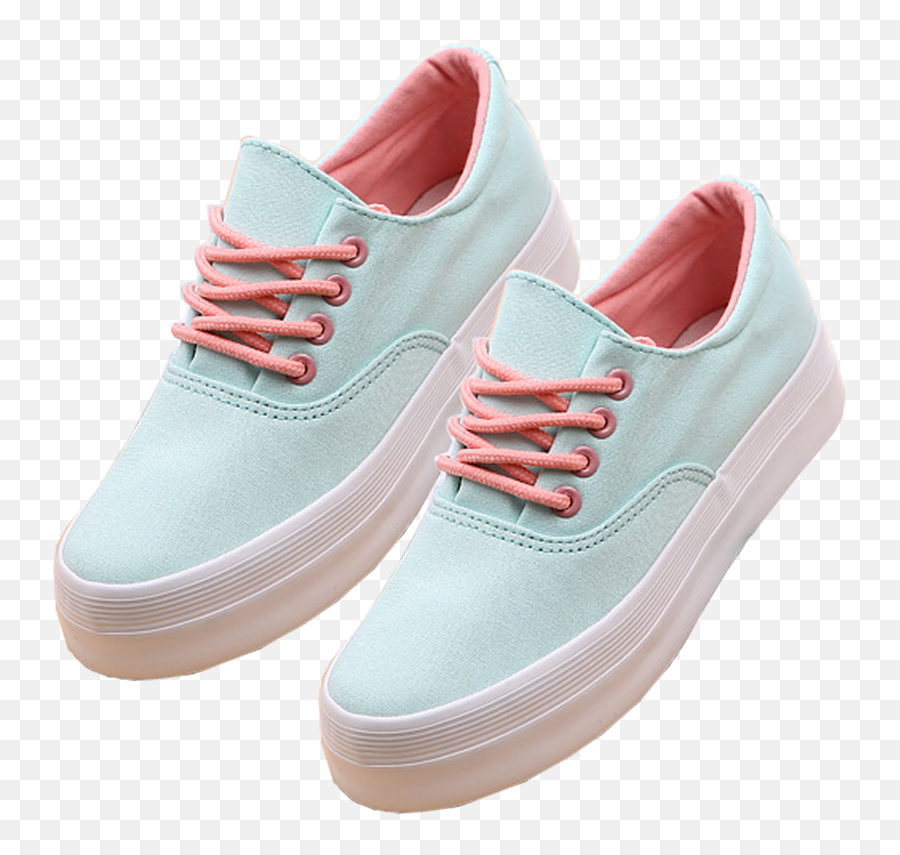 Plant Dust U2014 Baby Blue And Pink Aesthetic Sneakers - Aesthetic Sneakers Png,Baby Shoes Png