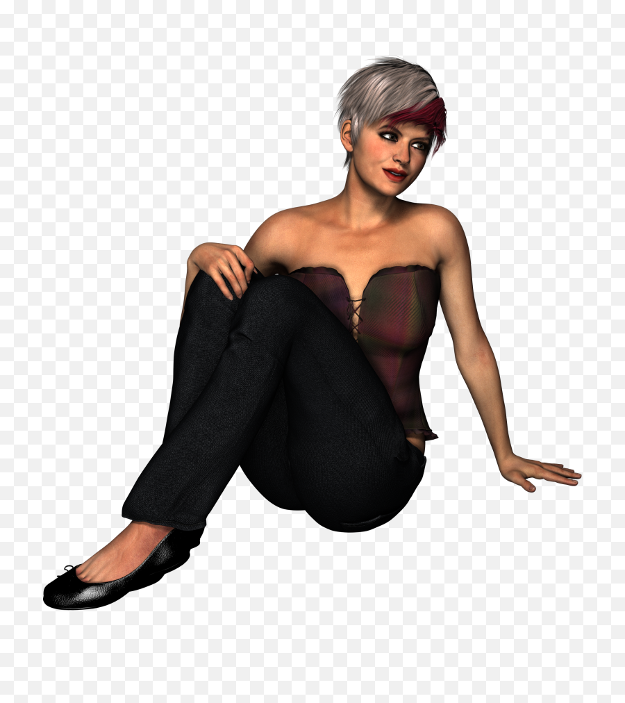 Download Woman Sitting Young Female People 1443130 - Orang Portable Network Graphics Png,Orang Png