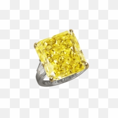 Download Fancy Vivid Yellow Diamond - png