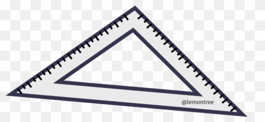 Triangle Ruler Icon 1000px - Dot png