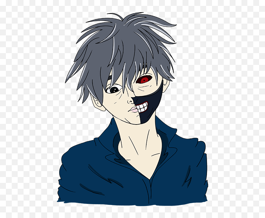 How To Draw Ken Kaneki From Tokyo Ghoul - For Adult Png,Haise Sasaki Icon