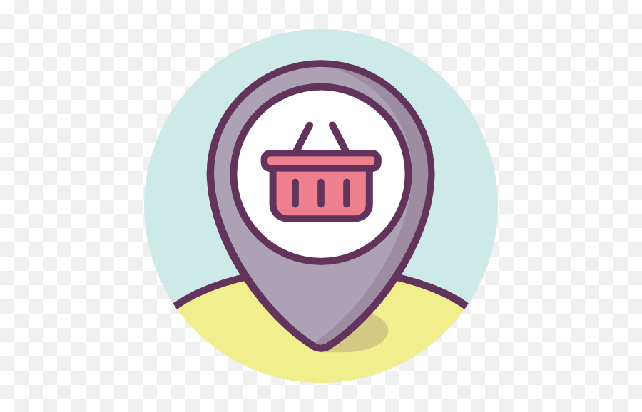 Location Market Place Point Pointer Map Free Icon Of - Circle Png,Location Point Icon