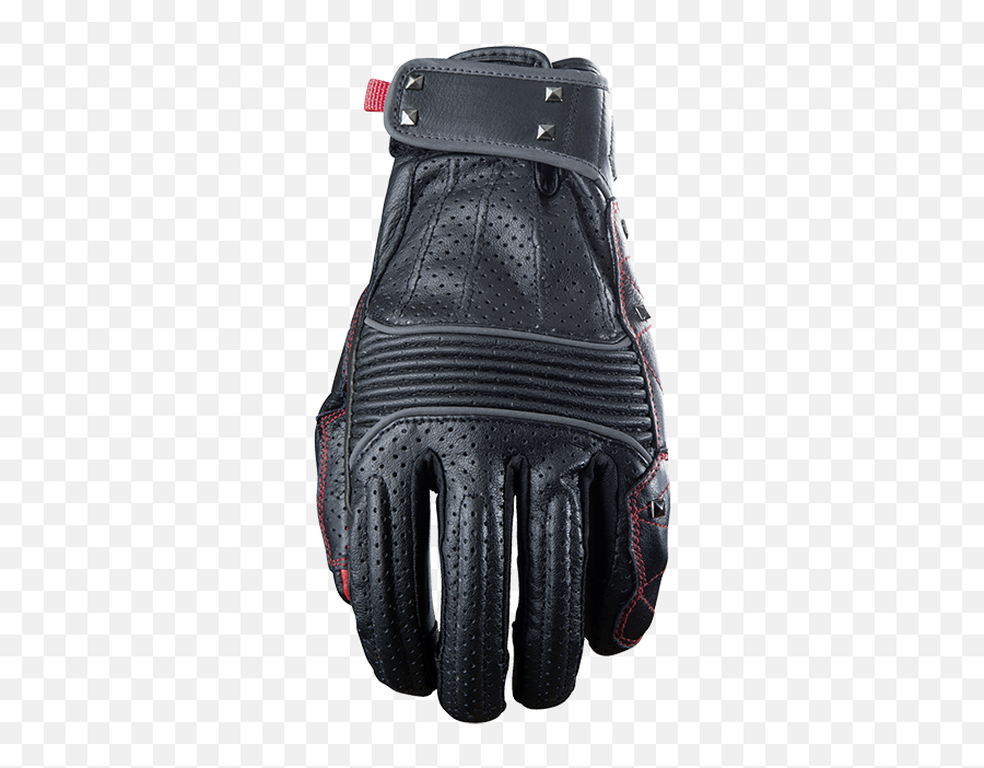 Five Florida Leather Motorcycle Gloves Blackred Buy Price Photos Reviews In The Online Store Partner - Moto Safety Glove Png,Icon Mens Leather Motorcycle Jacket