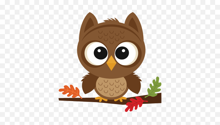 Fall Owl Svg Scrapbook Cut File Cute Clipart Files For - Cute Transparent Fall Clipart Png,Free Owl Icon