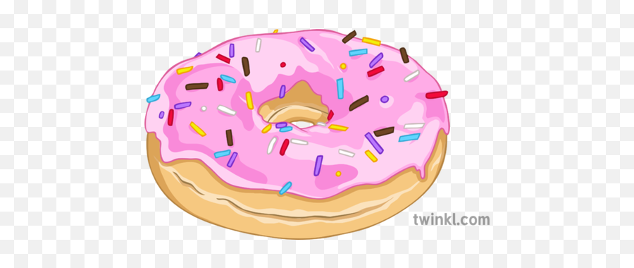 Food Doughnut Illustration - Twinkl Clip Art Png,Doughnut Png