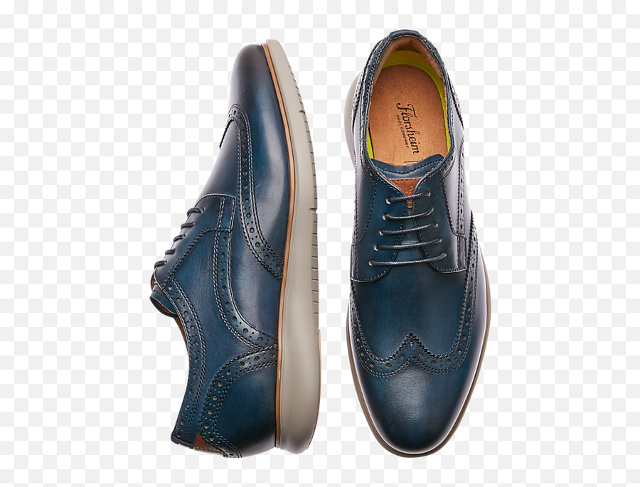 Florsheim Solar Navy Wingtip Shoes - Lace Up Png,Icon Shoes Clearance