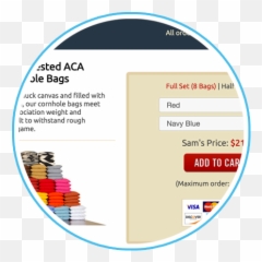 Erik Pitzer Graphic Designer - Web Samu0027s Cornhole Bags Vertical png