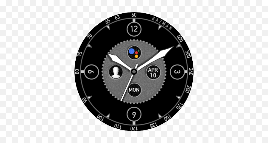 Here Is My New Watchface Grey - Clock Round Custom Faces Nossa Senhora Aparecida Com Prego E Linha Png,Android Contacts App Icon