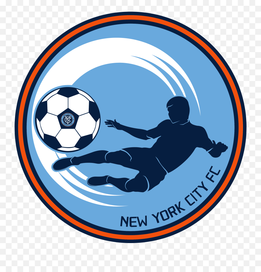 Mls Logo New York City Fc Svg Vector - Printable Logo For Mls Team Nyc Logo Newest Logo With Football And Soccer Ball Png,Soccer Ball Vector Icon