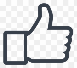 Facebook Like Icon Ad Sponsored - Transparent Background Thumbs Up Icon png