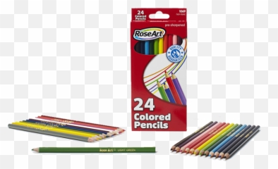 Roseart Colored Pencils 24 - Colored Pencil Png,Colored Pencils Png