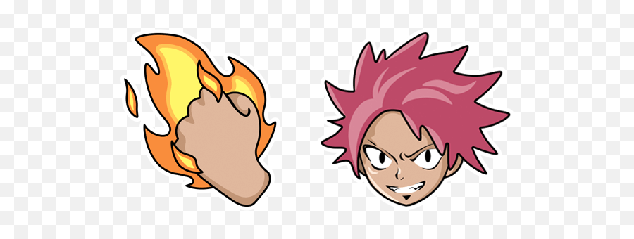 Fairy Tail Natsu Dragneel Cursor U2013 Custom Browser - Cartoon Png,Natsu Png