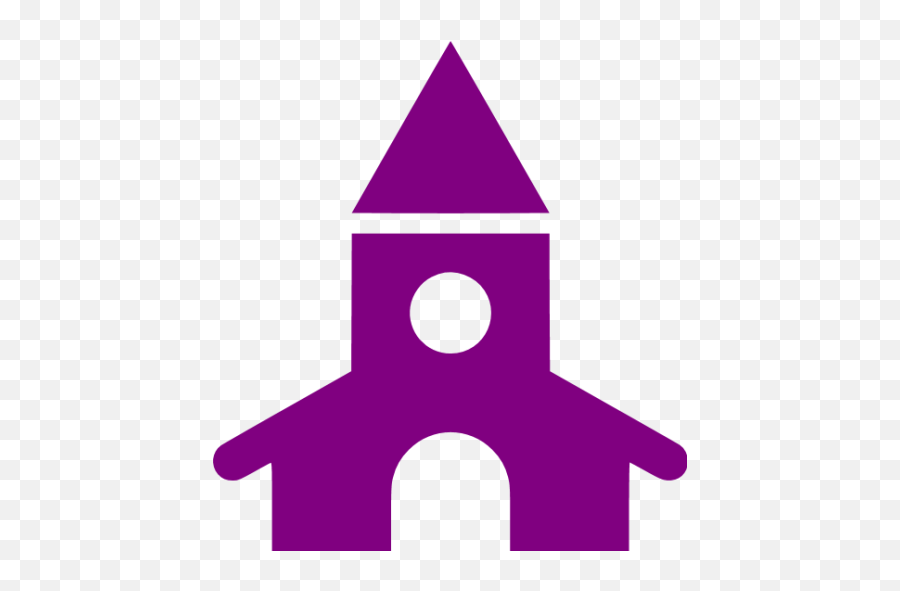 Purple Church Icon - Free Purple Church Icons Church Icon Purple Png,Church Icon