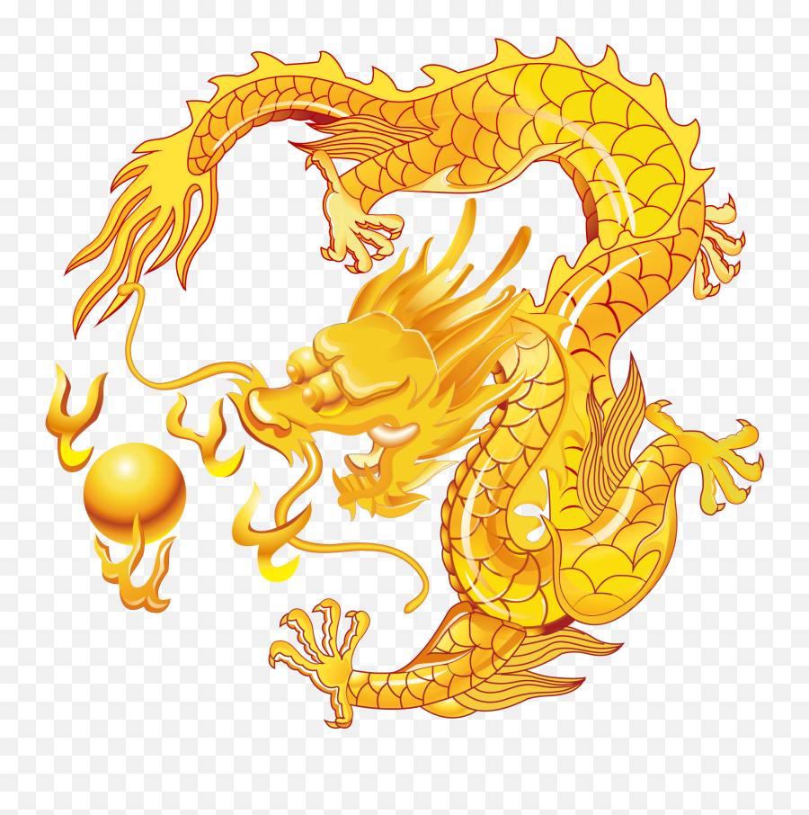 2126 X 5 - Chinese Dragon Golden Dragon Png Full Size,Chinese Dragon Transparent Background